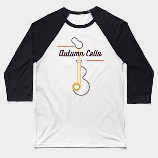 Autumn Cello Baseball T-Shirt